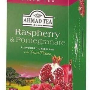 AHMAD TEA Herbata zielona aromatyzowana Raspberry&Pomegranate 20 torebek