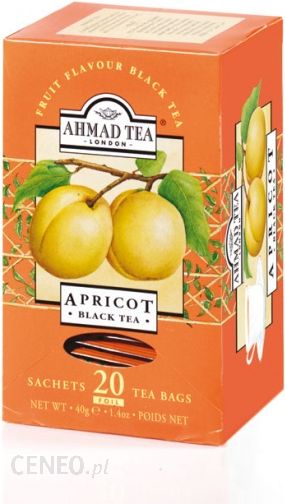 Ahmad Tea London Apricot Tea Morela 20 torebek (w kopertach aluminiowych)