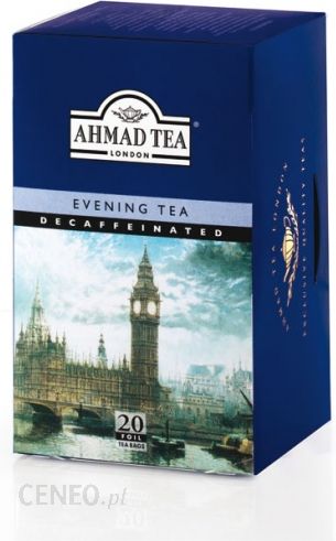Ahmad Tea London Evening Decaffeinated Tea 20 torebek (w kopertach aluminiowych)
