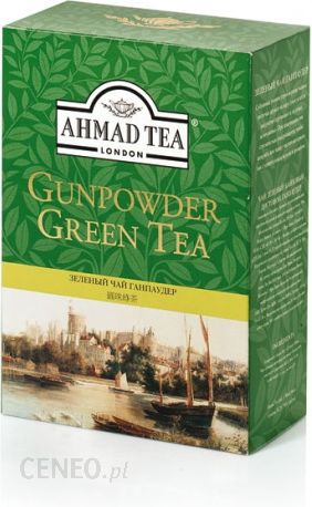 Ahmad Tea London green tea gunpowder herbata zielona liściasta 100g paczka