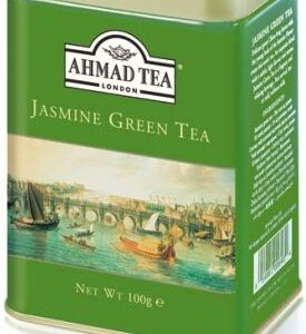 Ahmad Tea London Green Tea Jasmin Herbata zielona Jaśminowa liściasta 100g (puszka)
