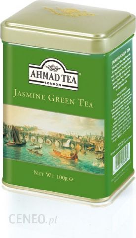 Ahmad Tea London Green Tea Jasmin Herbata zielona Jaśminowa liściasta 100g (puszka)