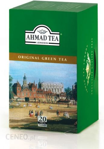 Ahmad Tea London Green Tea Original Herbata zielona expresowa 20 torebek (w kopertach aluminiowych)