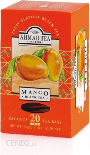 Ahmad Tea London Mango Tea 20 torebek (w kopertach aluminiowych)