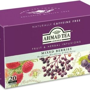 Ahmad Tea London - Napar Herbaciany Mixed Berries – Owoce Leśne - 20 torebek (w kopertach aluminiowych)