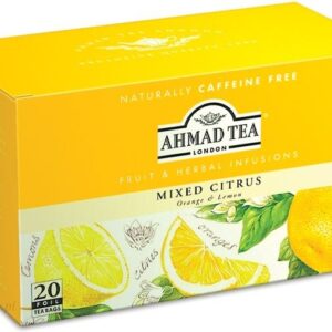 Ahmad Tea London - Napar Herbaciany Mixed Citrus – Owoce Cytrusowe - 20 torebek (w kopertach aluminiowych)