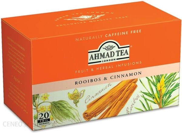 Ahmad Tea London - Napar Herbaciany Rooibos i Cynamon - 20 torebek (40g)