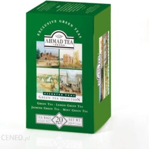 Ahmad Tea London Selection of Green Teas Mix smaków herbat zielonych