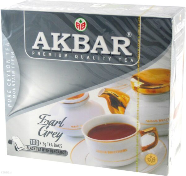 Akbar Earl Grey Herbata Expresowa 100 saszetek 200 g