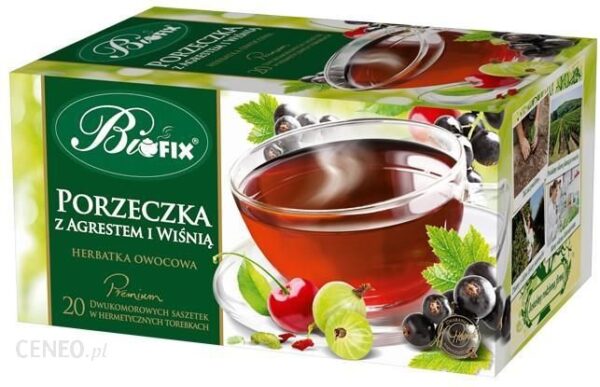 Bi Fix Premium Porzeczka Z Agrestem I Wiśnią Herbatka Owocowa 20 Saszetek