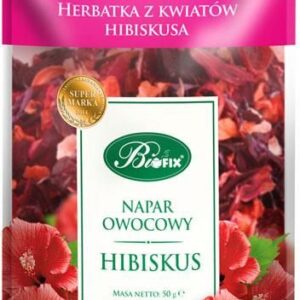 BiFIX Hibiskus napar owocowy herbatka z kwiatów hibiskusa 50g