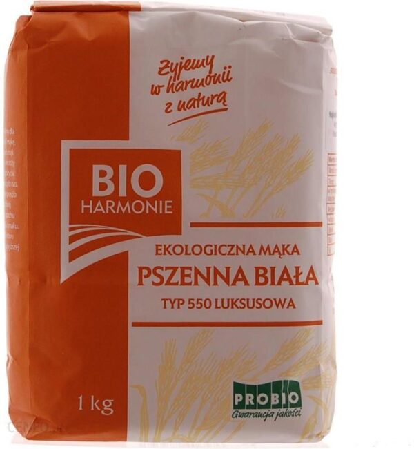 Bioharmonie Mąka Pszenna Biała Typ 550 Luksusowa Bio 1kg