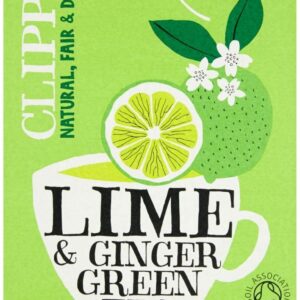 Clipper Herbata Organiczna Zielona Imbirowo-Limonkowa 20Sasz.