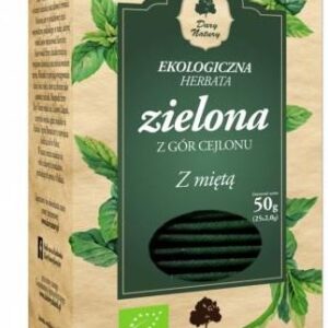 Dary Natury Zielona Herbata Cejlońska Z Miętą Eko 25X2G