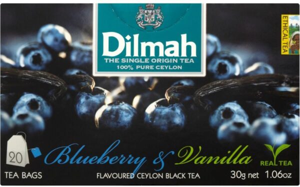 Dilmah Blueberry Vanilla Ex20 herbata z zawieszką