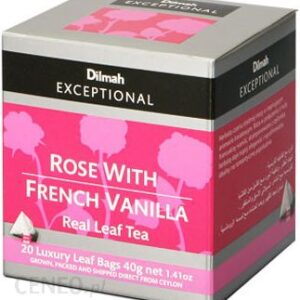 Dilmah czarna herbata aromat róży i wanilii exceptional 20x2g