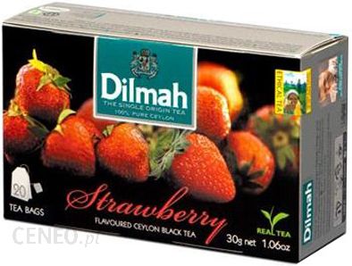 Dilmah czarna herbata aromat truskawki 20x1.5g