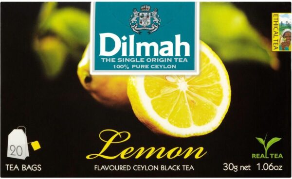 Dilmah herbata aromatyzowana lemon cytrynowa zawieszki 20*1