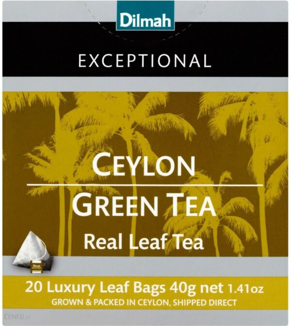Dilmah zielona cejlonska herbata exceptional 20x2g