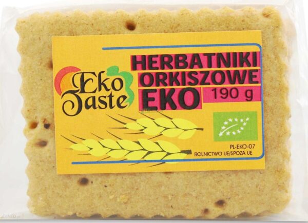 Eko Taste Herbatniki Wegańskie Orkiszowe Bio Tast 190G