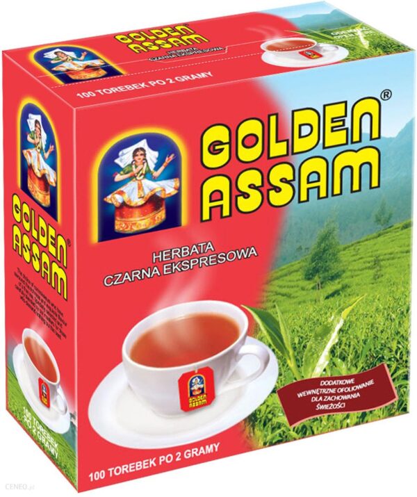 Golden Assam Herbata ekspresowa 100 torebek po 2g (czarna)