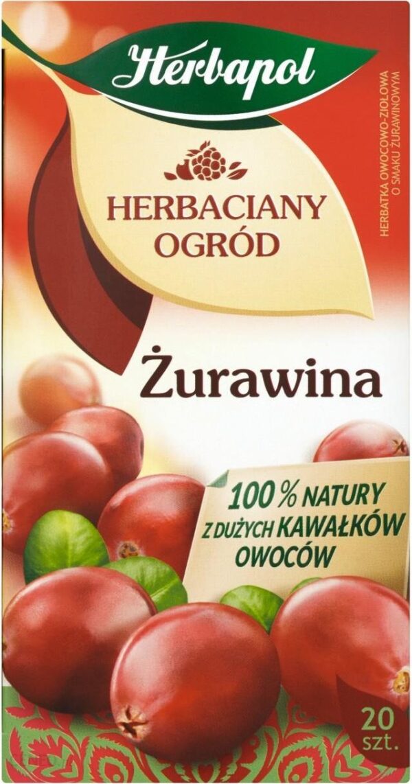 Herbapol Lublin Herbata Herbaciany Ogród Żurawina 20 Saszetek