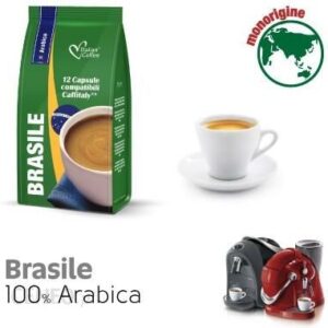 Italian Coffee Brasile 100% Arabica Monorigine Kapsułki Do Tchibo Cafissimo 12 Kapsułek