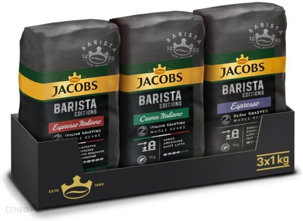 Jacobs 3kg Kawy Ziarnistej Barista - Do Wyboru