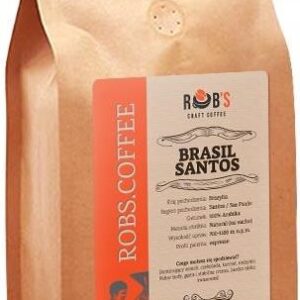 Kawa Świeżo Palona Brasil Santos 1kg - Mielona