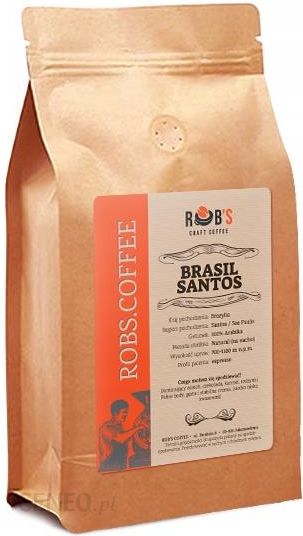 Kawa Świeżo Palona Brasil Santos 1kg - Mielona