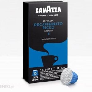 Lavazza Decaricco Kawa Bezkofeinowa 10 Kapsułek Do Nespresso