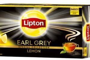 Lipton Earl Grey Lemon Herbata Czarna 100G 50 Torebek