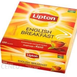Lipton English Breakfast Herbata Czarna 200G 100 Torebek