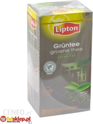 Lipton Herbata Zielona Z Miętą 25 Woreczków