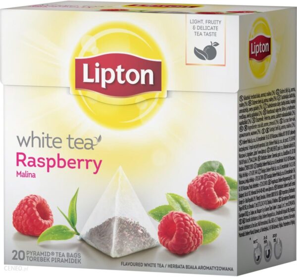 Lipton Malina Herbata Biała 30 G (20 Torebek)