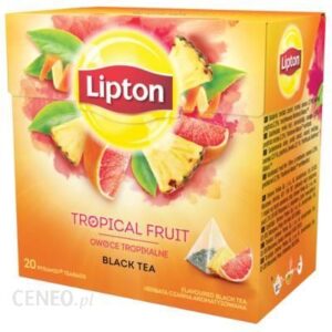 Lipton Unilever Owoce Tropikalne Czarna Aromatyzowana Piramidki 20X1