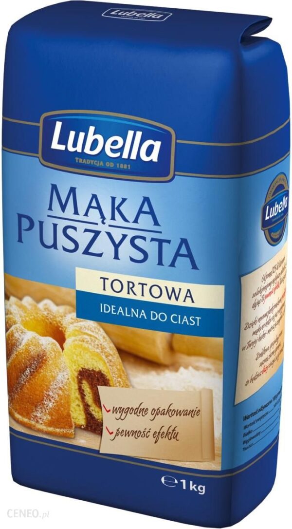 Lubella mąka puszysta tortowa 1kg.