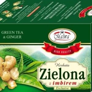 Malwa Herbata expresowa zielona z imbirem 20x1