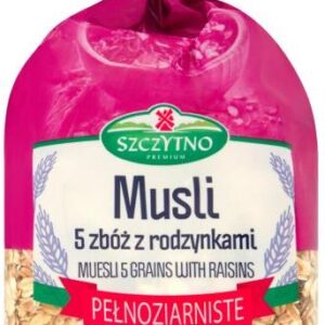 Melvit Premium Musli 5 zbóż z rodzynkami 400g