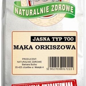 Naturalnie Zdrowe Mąka Orkiszowa Jasna Typ 700 1Kg