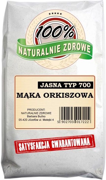 Naturalnie Zdrowe Mąka Orkiszowa Jasna Typ 700 1Kg