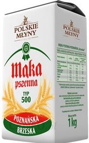 Polskie Młyny Brzeska Mąka Poznańska Pszenna Typ 500 1kg