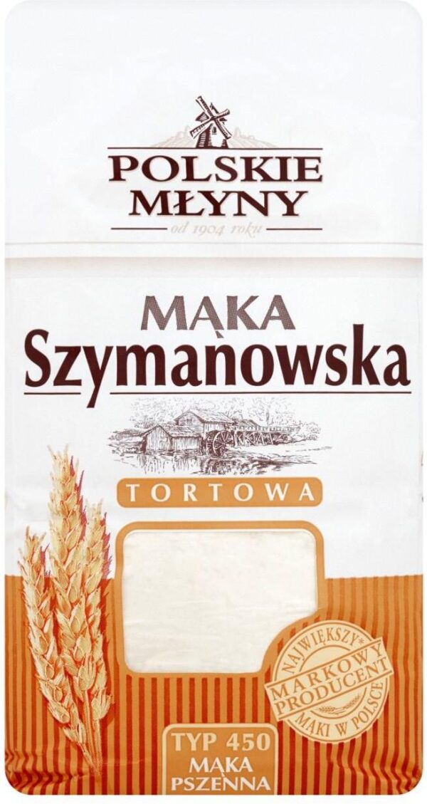 Polskie Młyny Mąka Szymanowska pszenna tortowa typ 450 1 kg