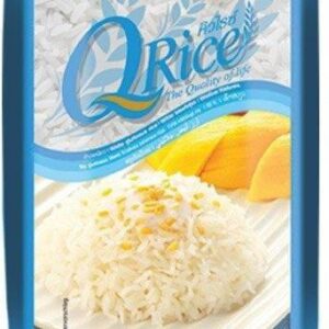 Q Rice Ryż Biały Kleisty Długoziarnisty 1Kg