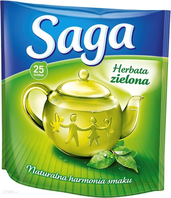 Saga zielona herbata 25x1