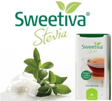 Słodzik Stołowy Sweetiva Stevia Stewia 500 tabl.