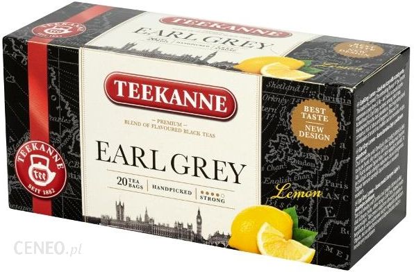 Teekanne Earl Grey Lemon Mieszanka Herbat Czarnych (20 Torebek) 33G