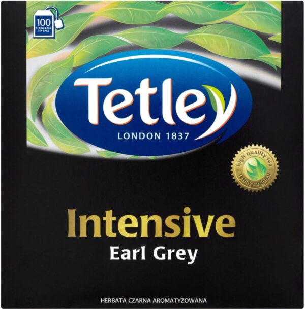 TETLEY 100x2g Intensive Earl Grey Herbata ekspresowa
