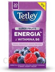 Tetley Fruits Energia Z Witaminą B6 Jagoda&Malina 20 Torebek
