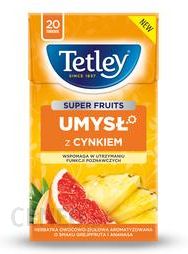 Tetley Fruits Umysł Z Cynkiem Grejpfrut&Ananas 20 Torebek